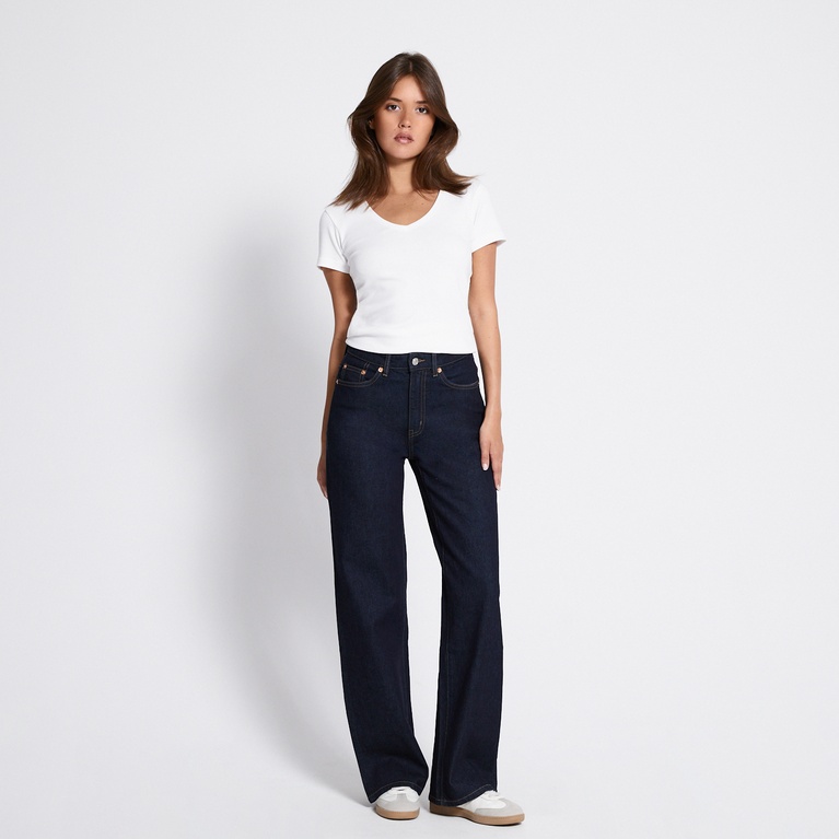 High waist Jeans "Boulevard X" Rinse